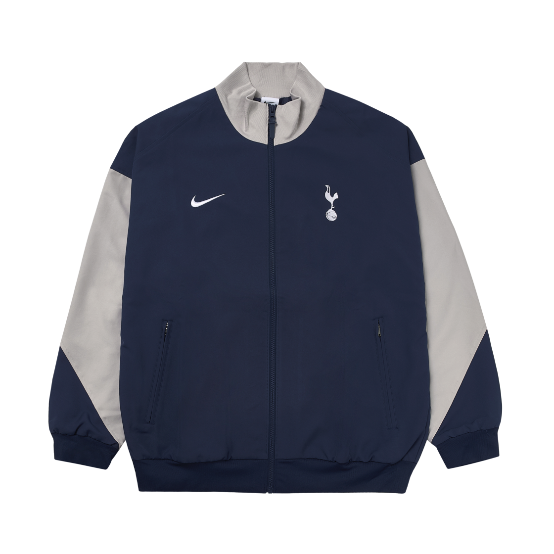 나이키 토트넘 홋스퍼 스트라이크 드라이핏 풋볼 앤섬 자켓 바이너리 블루 라이트 아이언 오어(Nike Tottenham Hotspur Strike Dri-Fit Football Anthem Jacket Binary Blue Light Iron Ore)