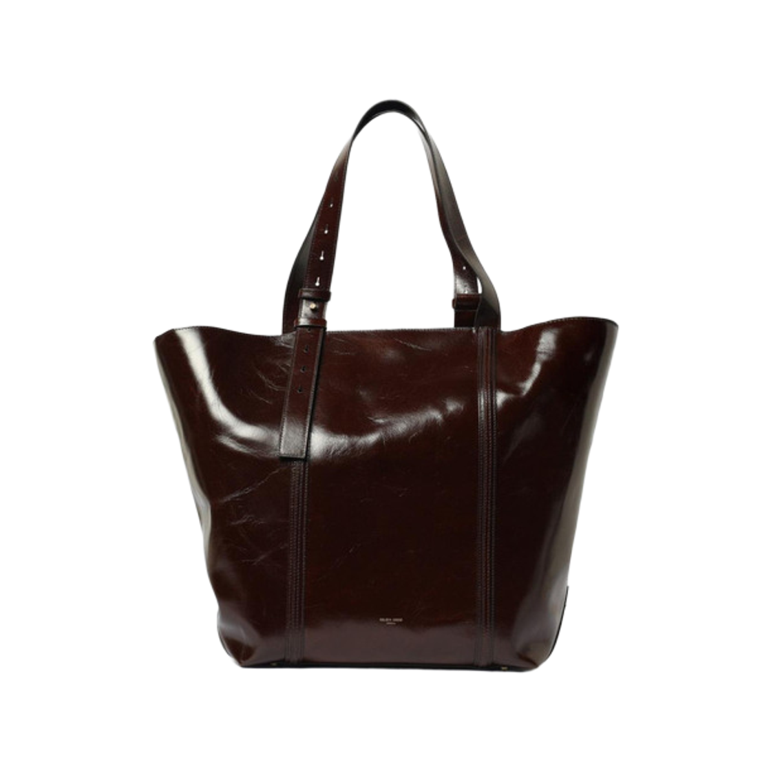GWA00694-A000749-55357 Golden Goose Leather Tote Bag Dark Brown