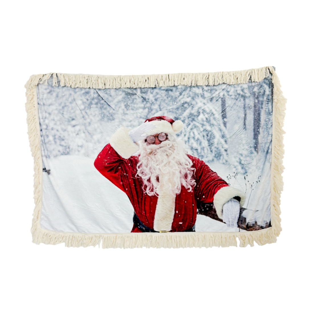 유라이크왓 안경 쓴 산타 블랭킷 (가로형)([3% 포인트 적립] you like what Glasses Santa Blanket (Horizontal))