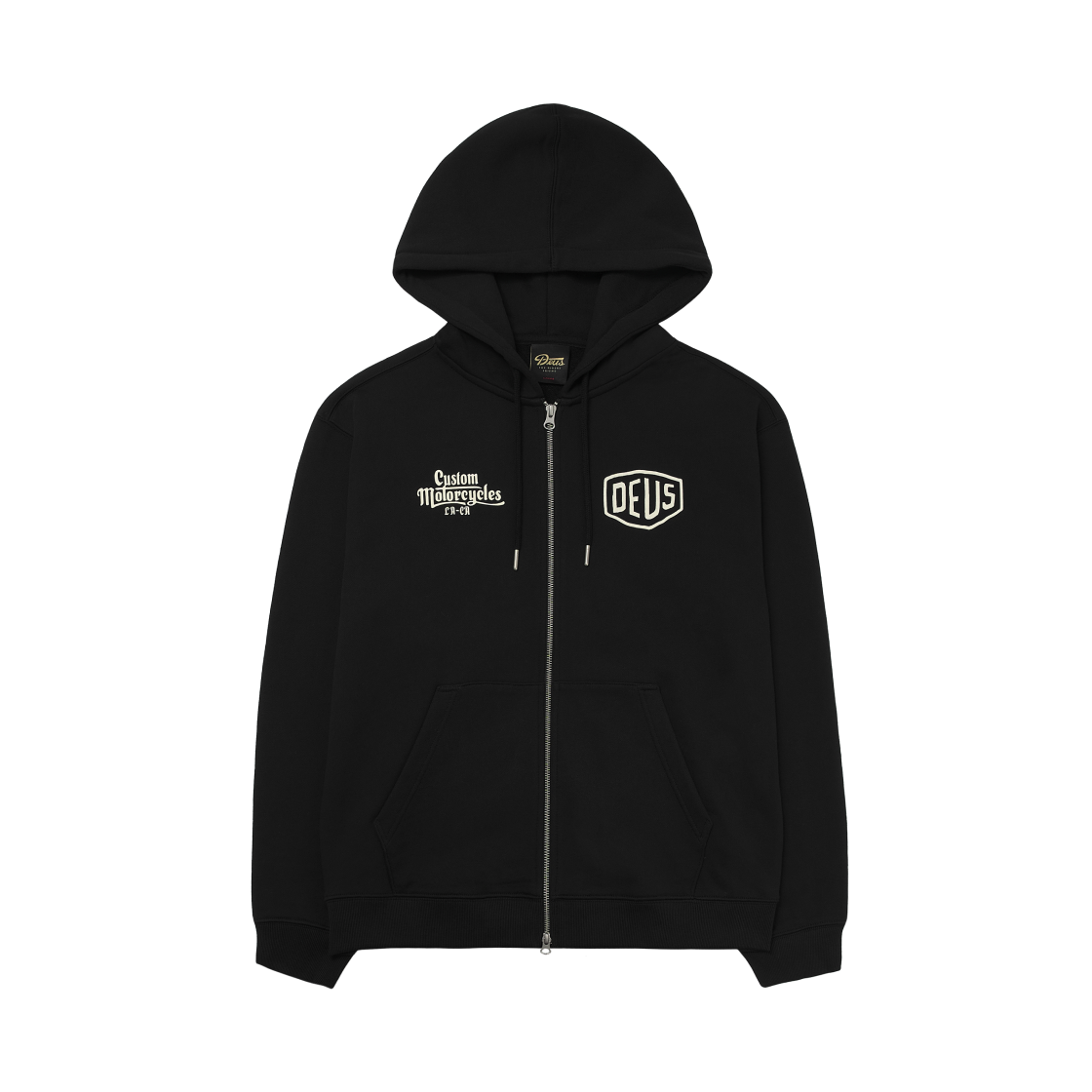 데우스 엑스 마키나 드리프터 후드 집업 블랙(Deus Ex Machina Drifter Hoodie Zip Up Black)