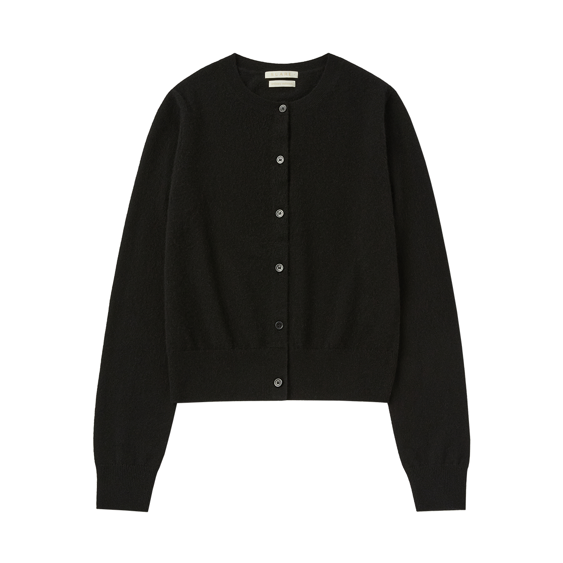 SBDAWLCD021BK Suare women cashmere 100 round cardigan black