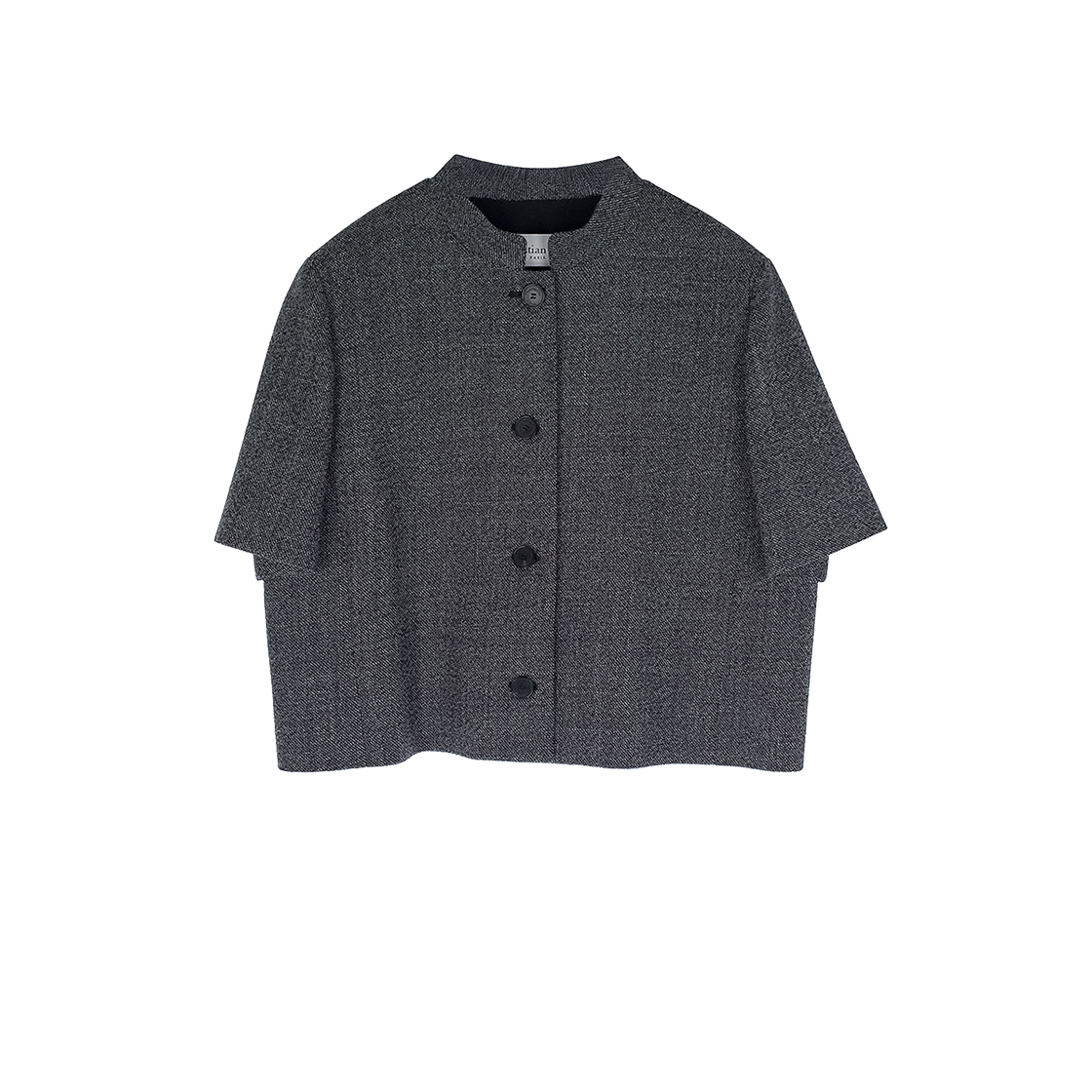 디올 숏 슬리브 울 자켓 42 블랙/에크루(5ET1892)(Dior Short Sleeve Wool Jacket 42 Black/Ecru)