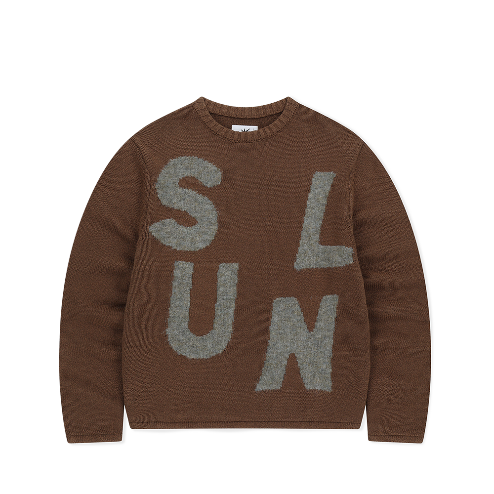 SL253KKNPK01BR SUNLOVE Capital Crewneck Knit Brown