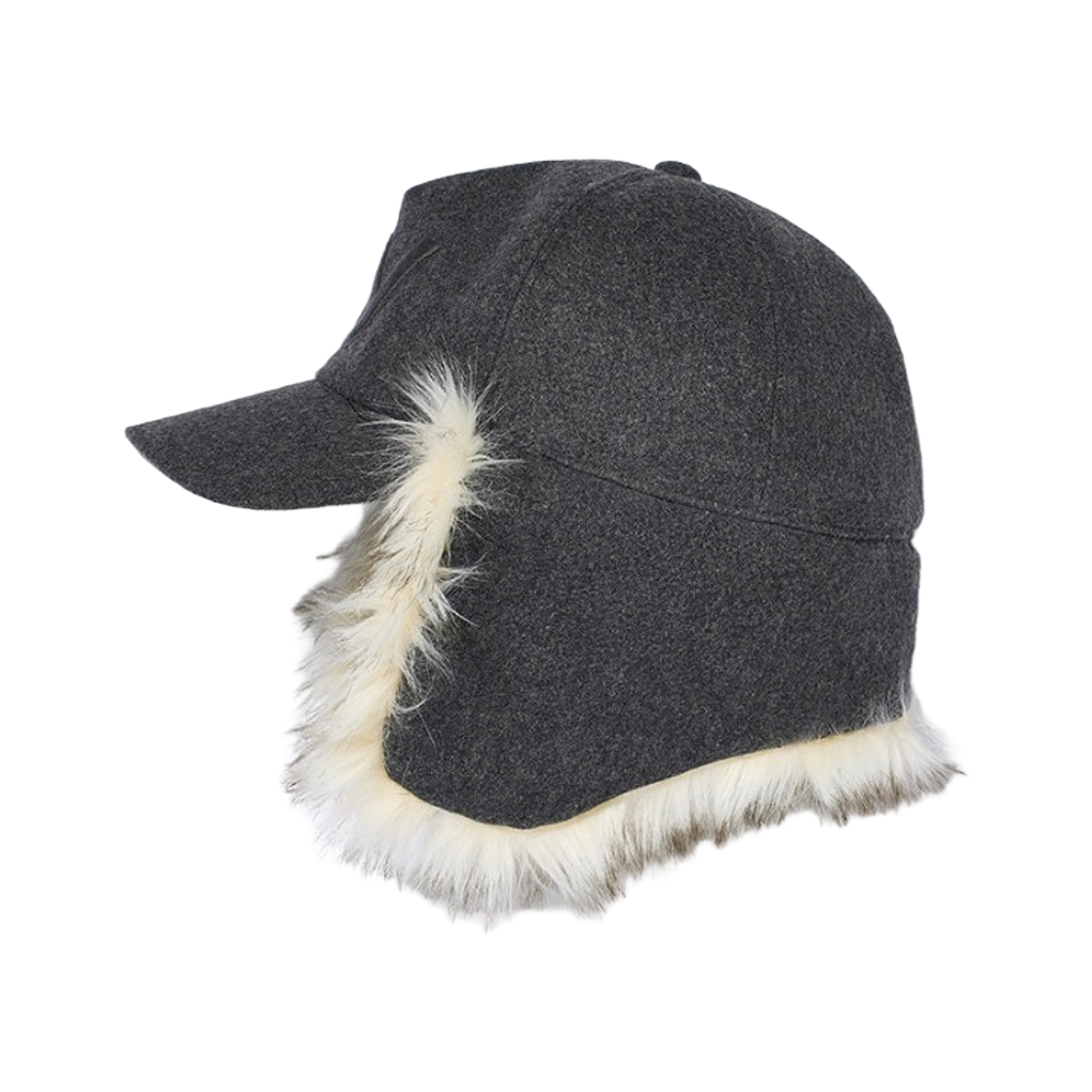 오픈 Yy 포우 퍼 이어플랩 캡 그레이(Open Yy Faux Fur Earflap Cap Gray) - 2