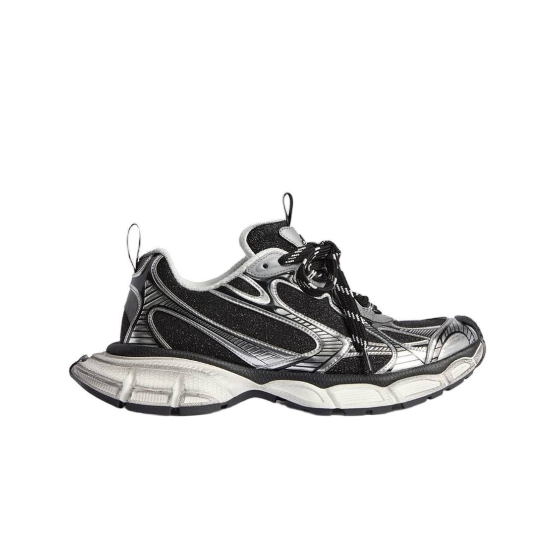 734731W3XLX1080 (W) Balenciaga 3Xl Sneaker Black Silver