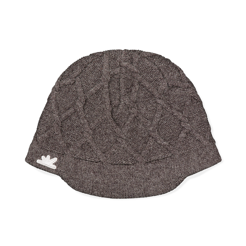 [트리플적립]썬러브 케이블 바이저 비니 브라운([트리플적립]SUNLOVE Cable Visor Beanie Brown)