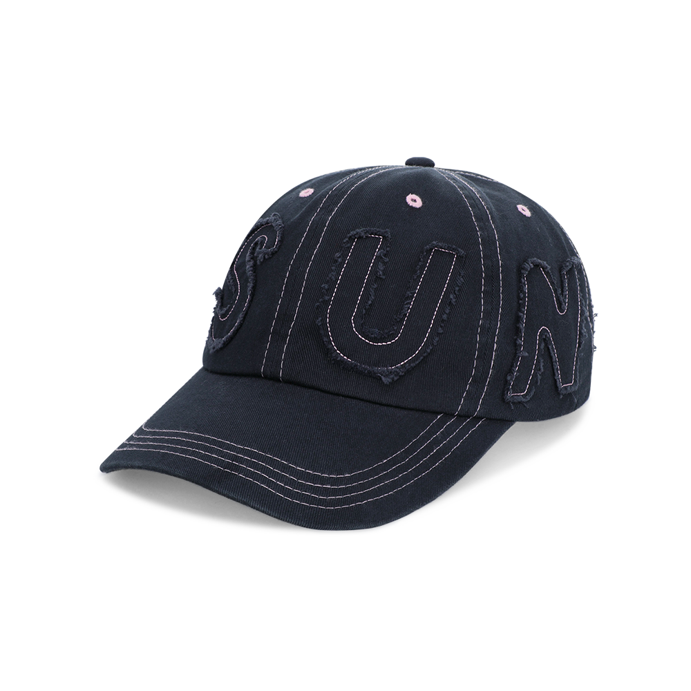 [트리플적립]썬러브 컷 오프 캐피탈 캡 네이비([트리플적립]SUNLOVE Cut Off Capital Cap Navy)
