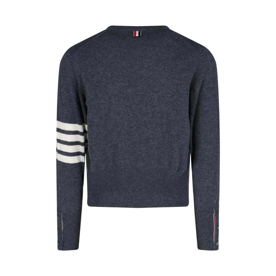 톰브라운 사선 캐시미어 크루넥 니트 미디움 그레이(Thom Browne 4-Bar Cashmere Crewneck Knit Medium Grey) - 2