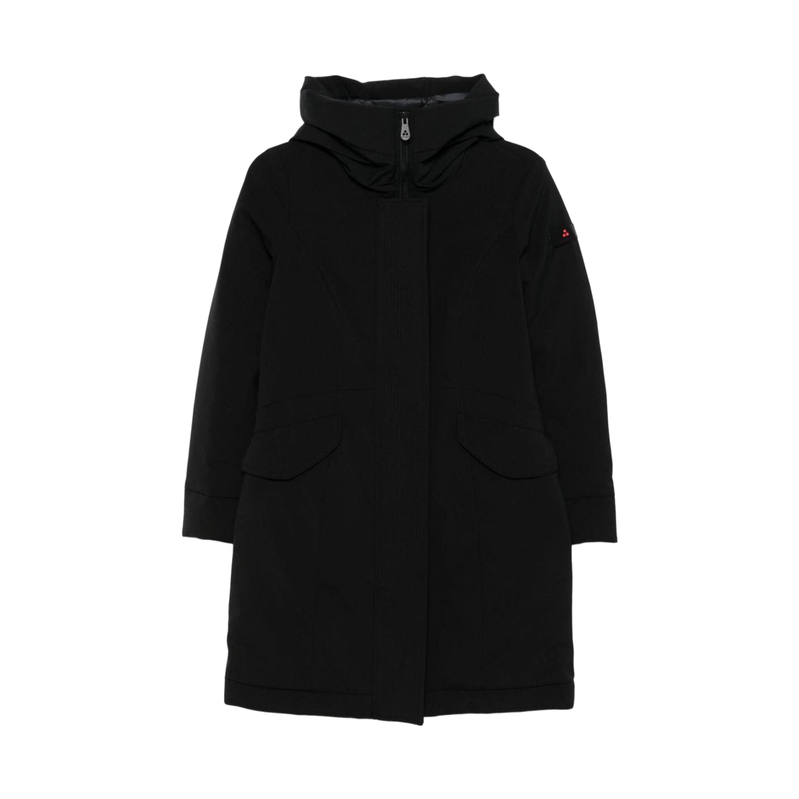 (W) 페트레이 에민 TJ 나일론 파카 코트 블랙((W) Peuterey Emin TJ Nylon Parka Coat Black)