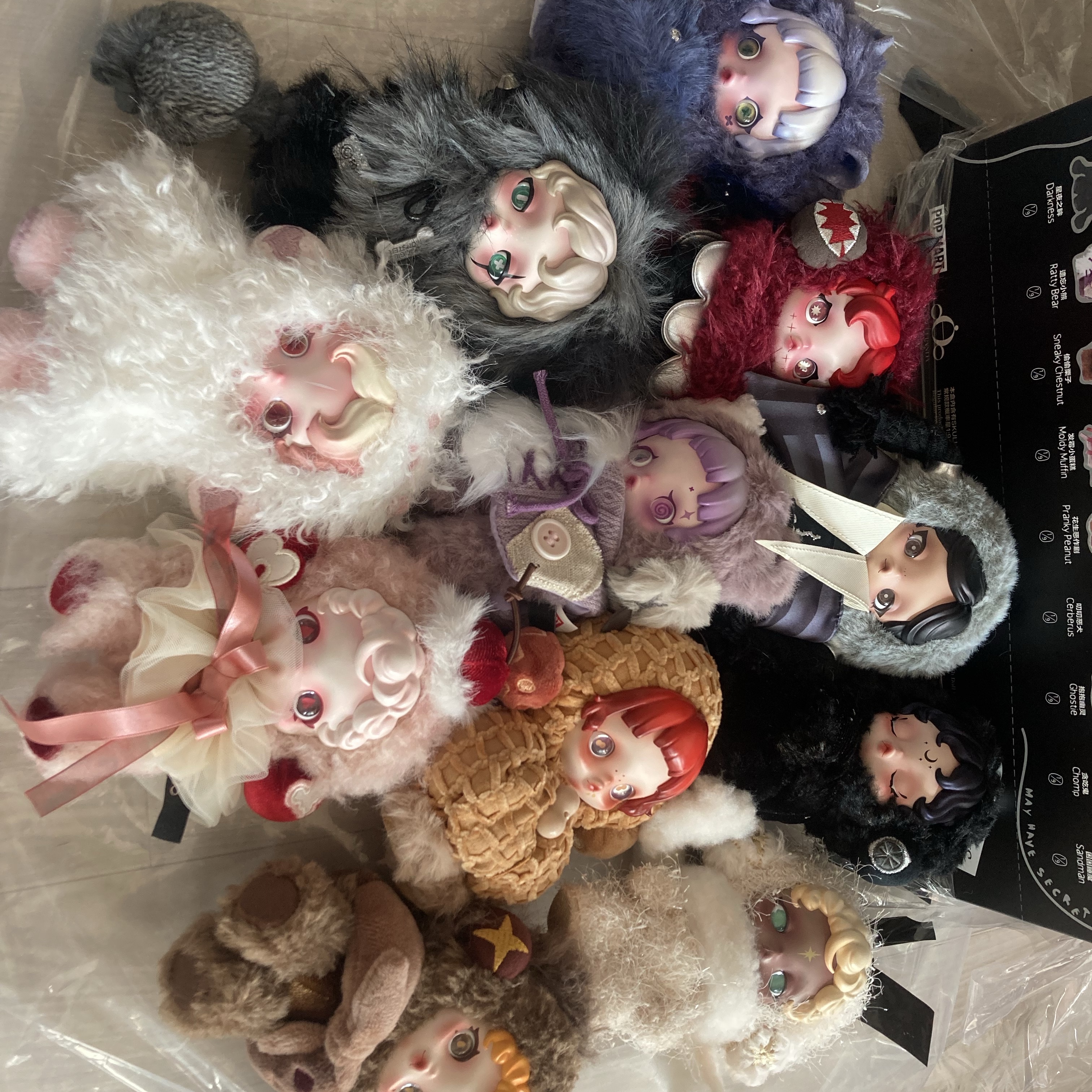 Pop Mart Skullpanda You Found Me ! Series Plush Doll Pendant Sealed Case (9 Blind Boxes), Pop Mart Skullpanda x Wednesday Plush Nevermore Academy Uniform Version 착용 스타일 - 1