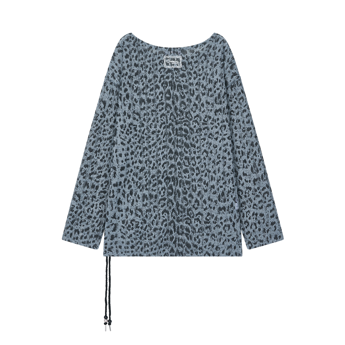 솜속 벤 레오파드 니트 스웨터 그레이(SOMSOC Ven Leopard Knit Sweater Grey) - 2