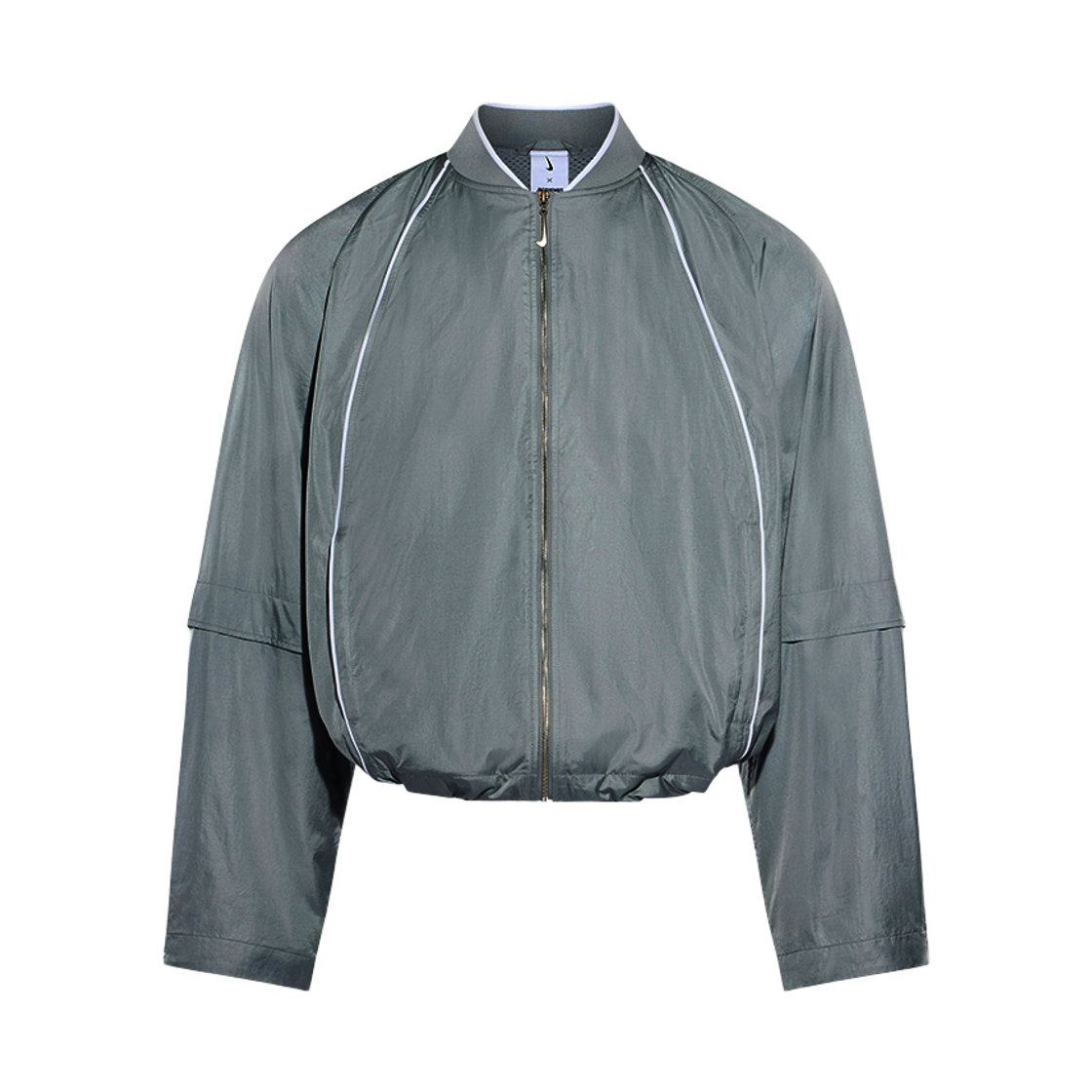 나이키 x 자크뮈스 트랙 자켓 파티클 그레이 화이트 - 아시아(Nike x Jacquemus Track Jacket Particle Grey White - Asia)