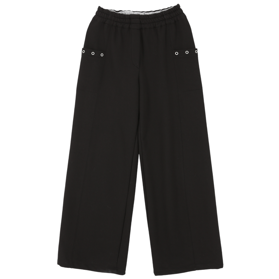 A25FWPT67BK0F Asura Fleece Color Flip Sweatpants Black