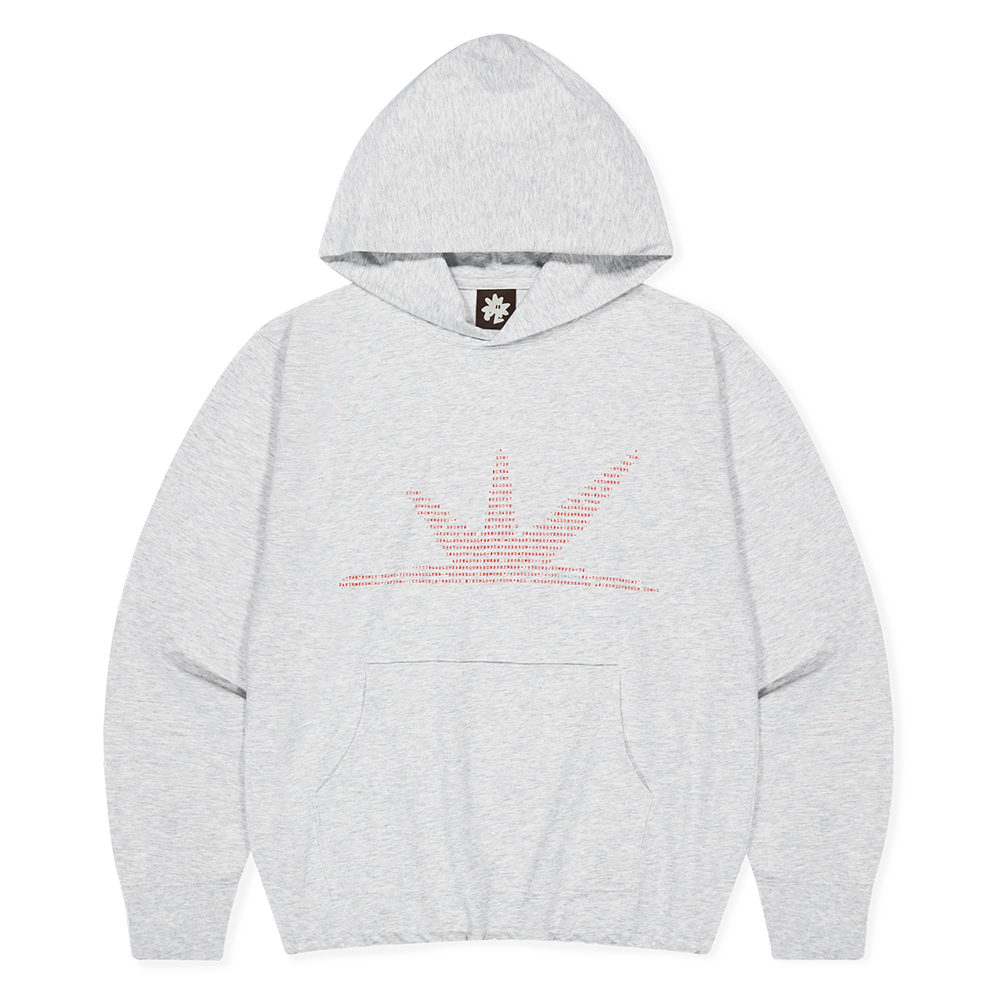 SL253TSWHO01HR [트리플적립]SUNLOVE ASCII Daybreak LS Hooded Tee Heather Grey