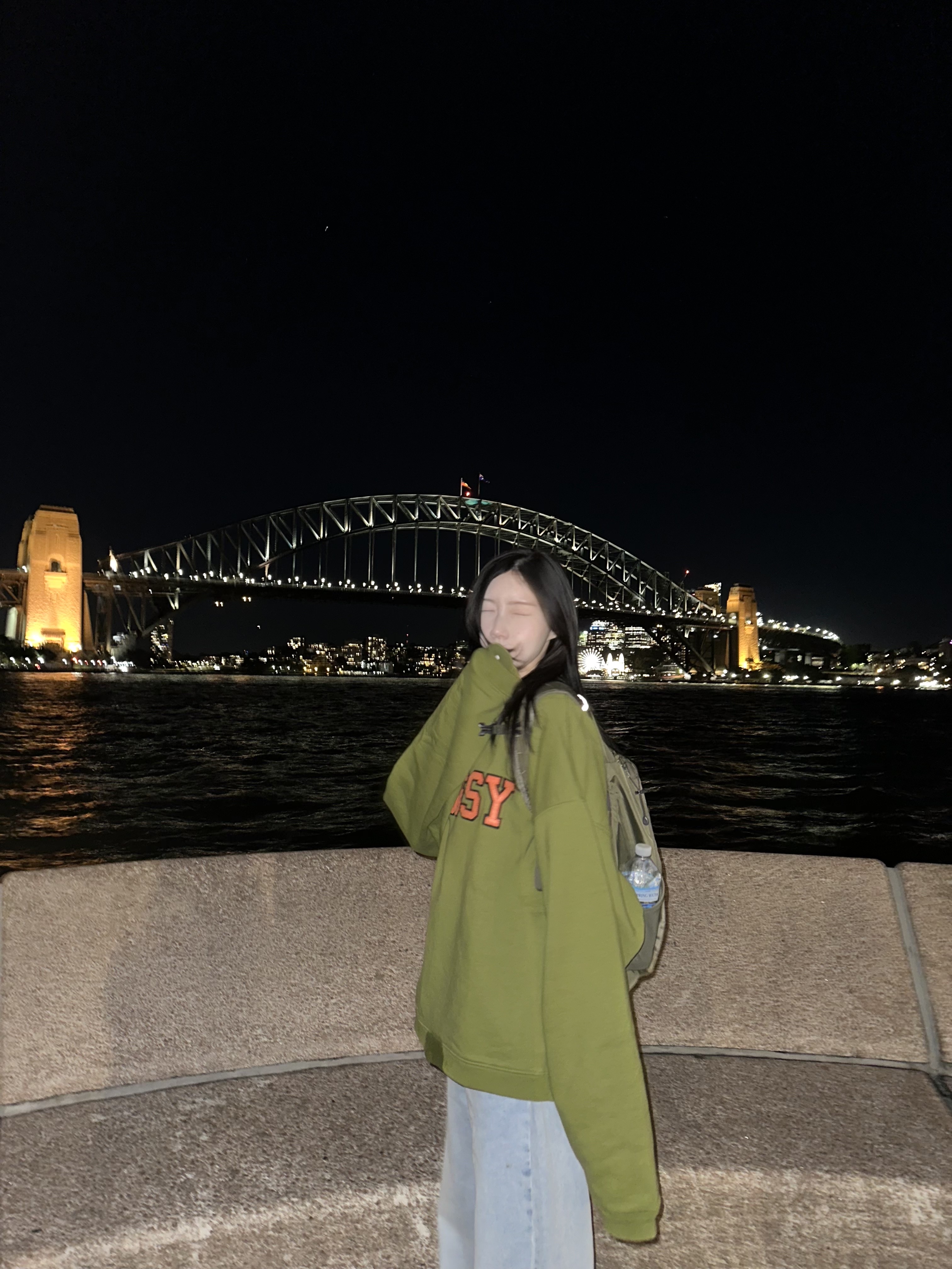 Stussy Relaxed Oversized Crew Green, Salomon x Comme des Garcons Pulsar Platform White 착용 스타일 - 6