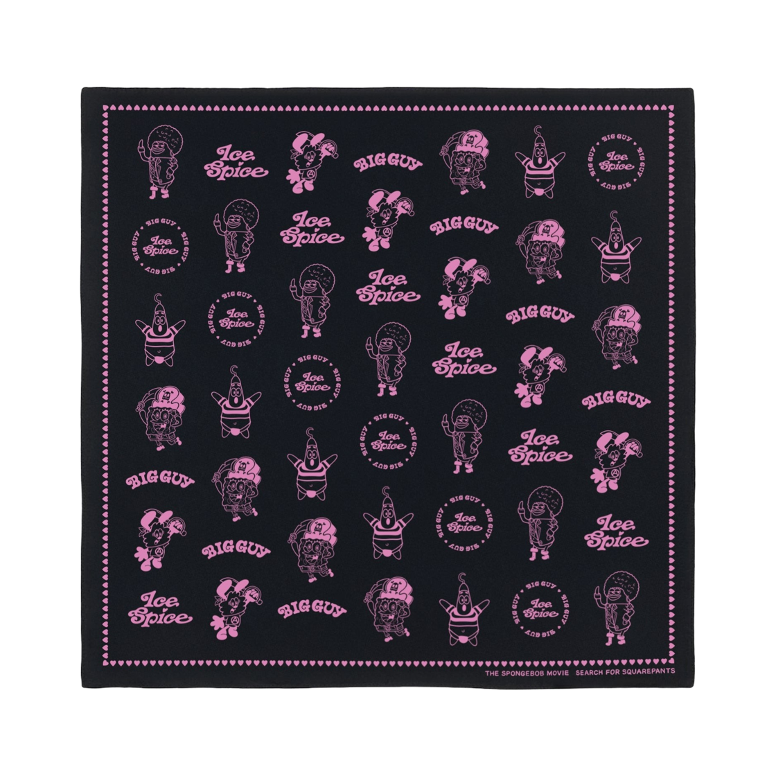 베르디 x 아이스 스파이스 빅 가이 반다나 블랙(Verdy x Ice Spice Big Guy Bandana Black)