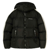 Palm Angels Hooded Track Down Jkt - Black