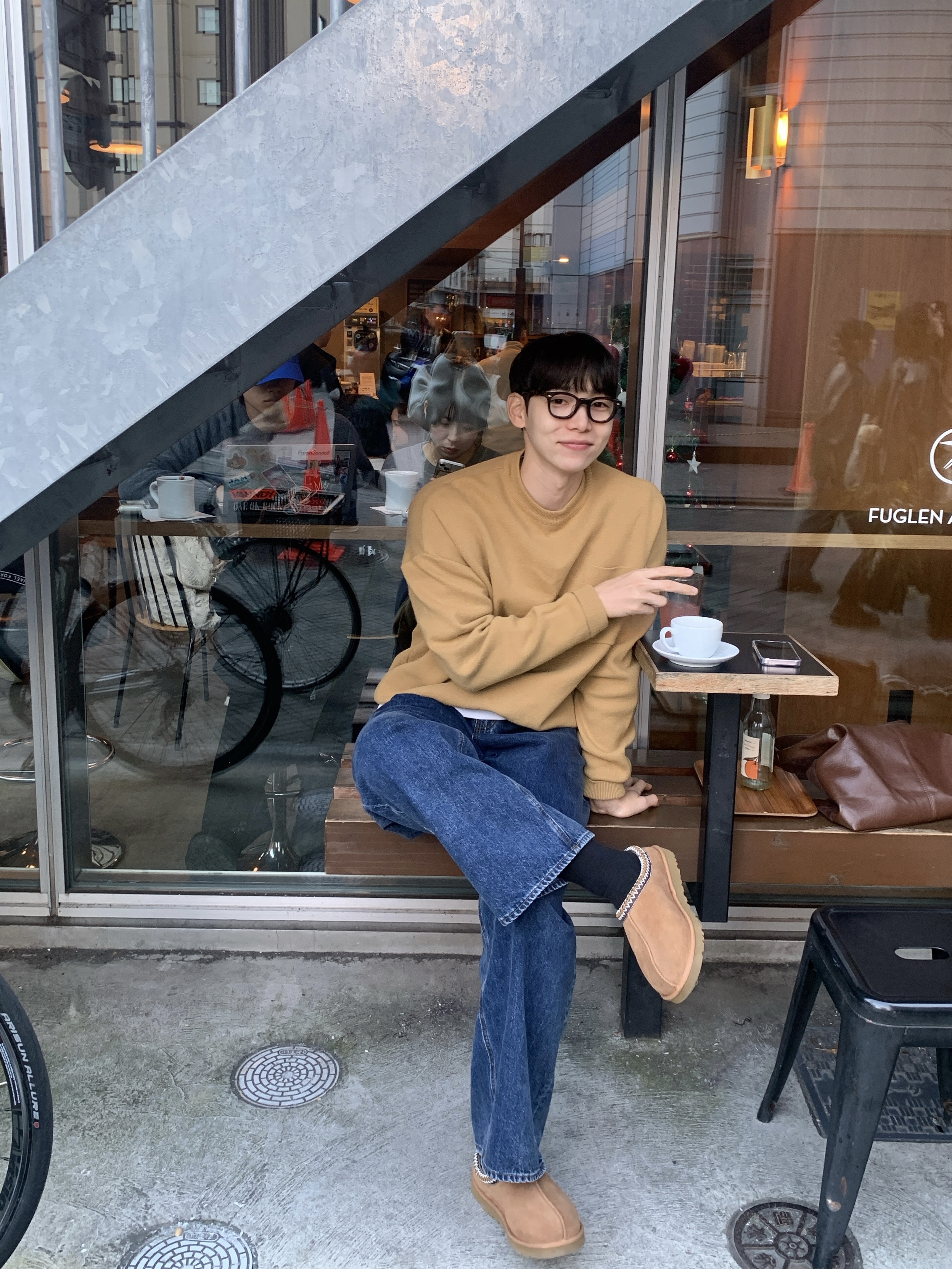 (W) UGG Tasman II Chestnut 착용 스타일 - 4