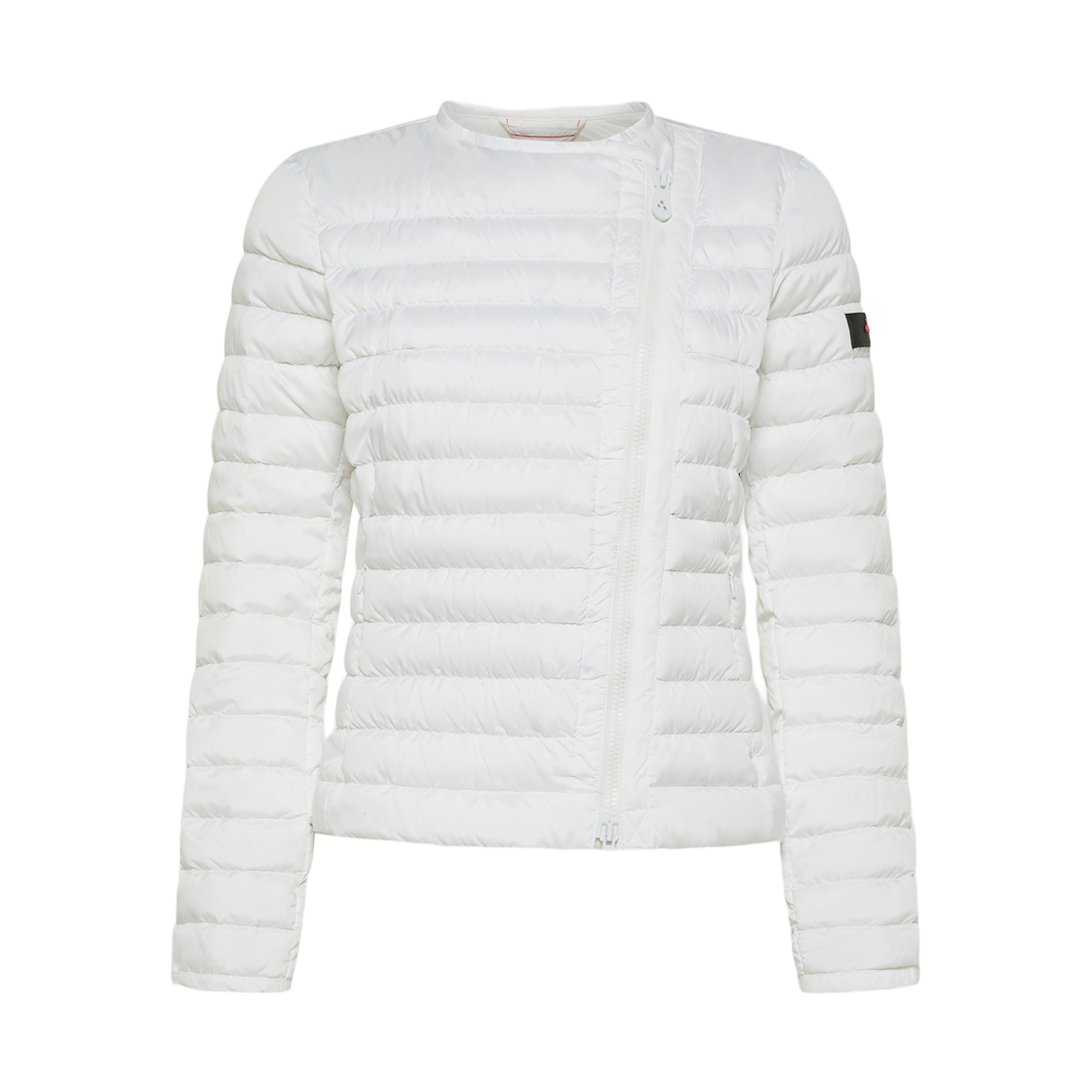 (W) 페트레이 달라시 MQN 05 슬랜티드 집 웨이스트 다운 자켓 스크롤((W) Peuterey Dalasi MQN 05 Waisted Down Jacket with Slanted Zip Scroll)