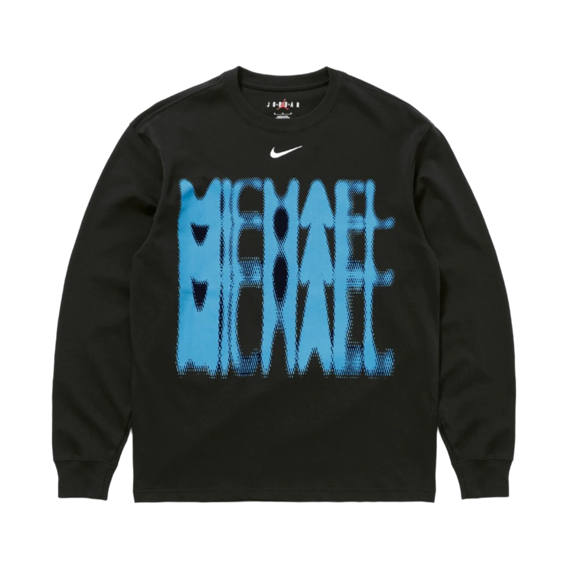 조던 J 마이클 롱슬리브 티셔츠 블랙 이퀘이터 블루 (IM6724-010)