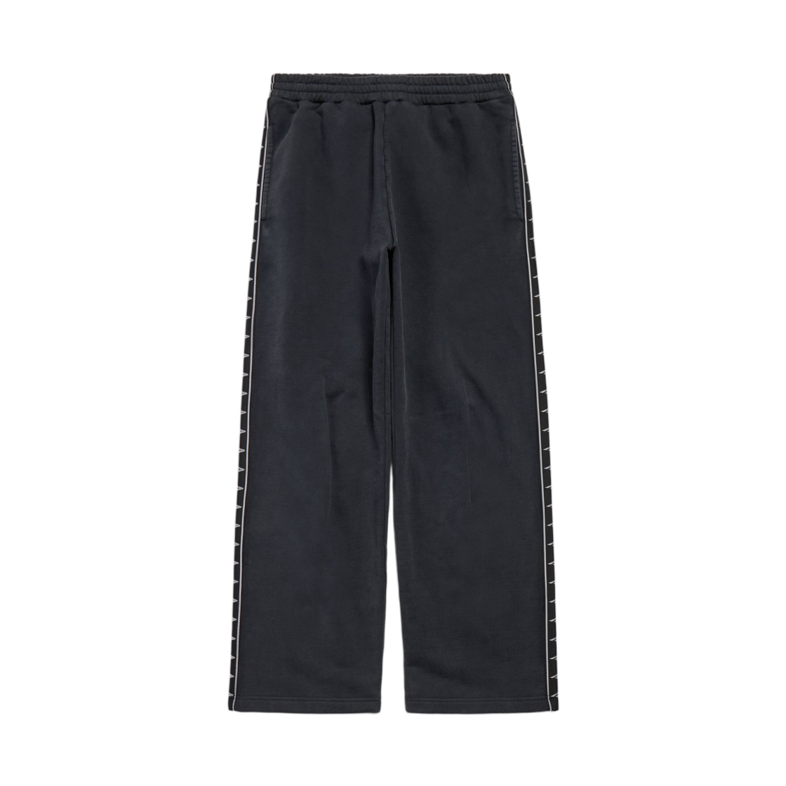 846917TTVP75466 Balenciaga Stripe Baggy Pants Washed Black Grey