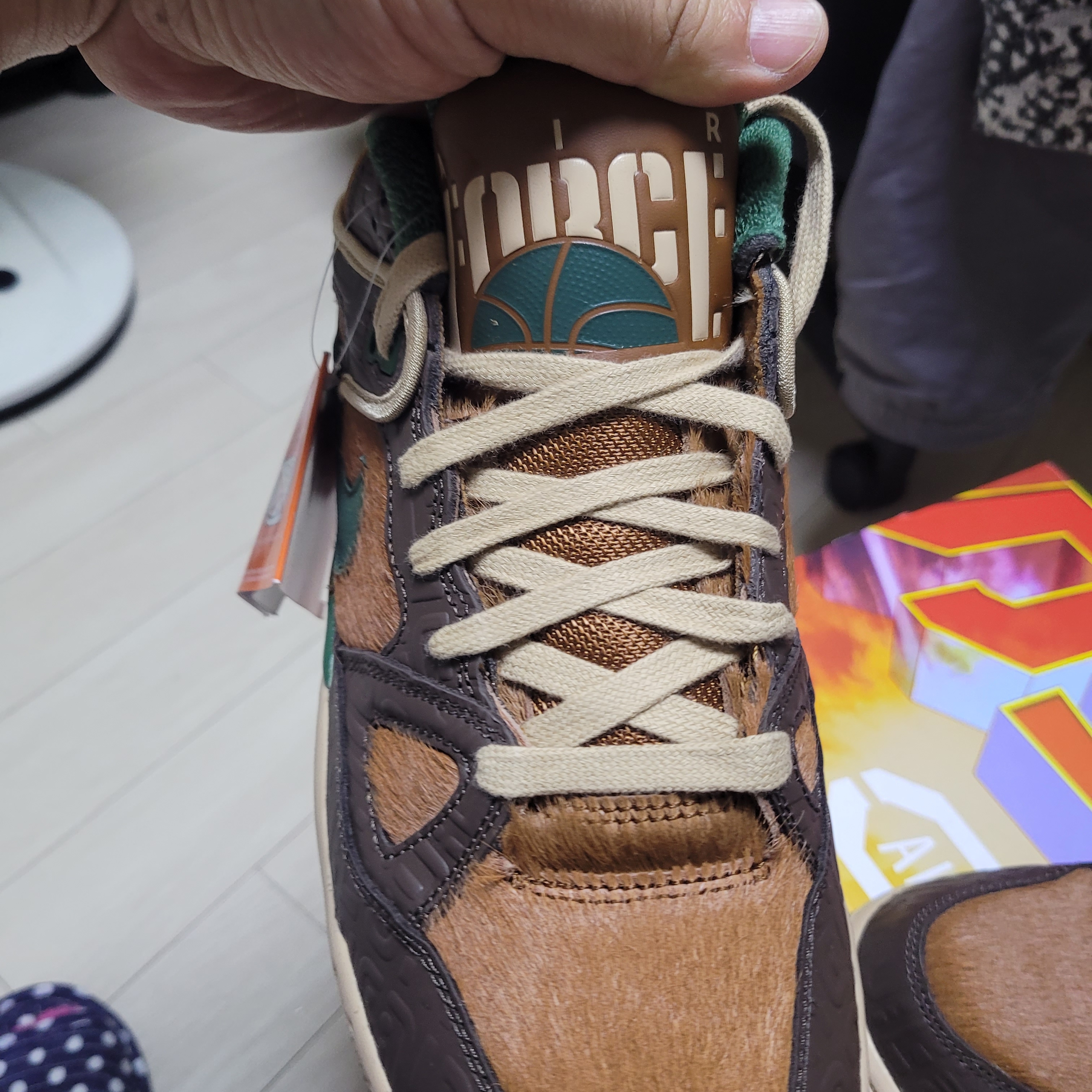 Nike x Nigo Air Force 3 Low SP Baroque Brown and Pecan 착용 스타일 - 6