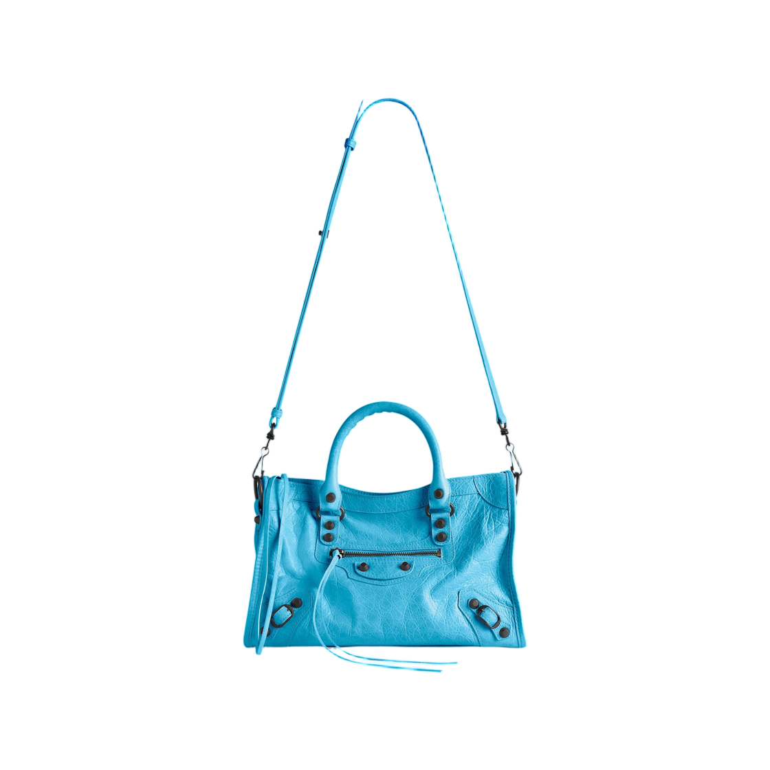 발렌시아가 르 시티 백 스몰 블루 시안(Balenciaga Le City Bag Small Bleu Cyan) - 3