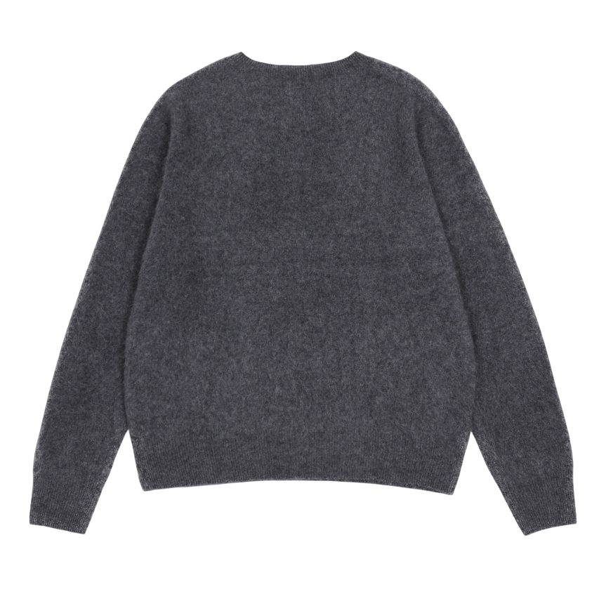 아수라 AS 베이직 울 홀가먼트 니트 다크 그레이(Asura As Basic Wool Wholegarment Knit Dark Grey) - 2