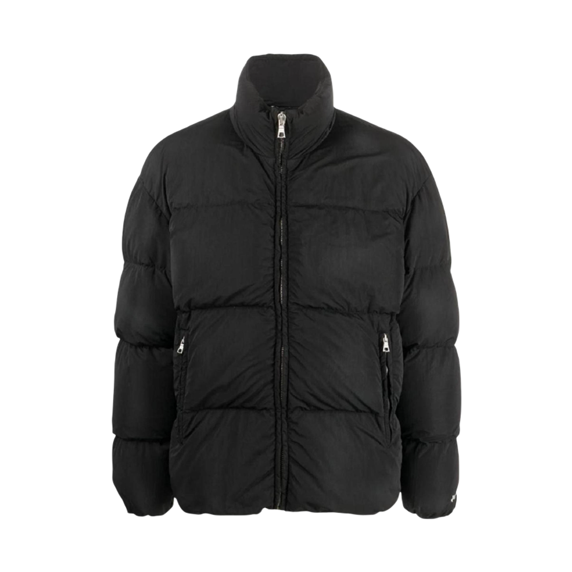 P3BMMA199 Palm Angels Cloudy Wash Down Jkt - Black