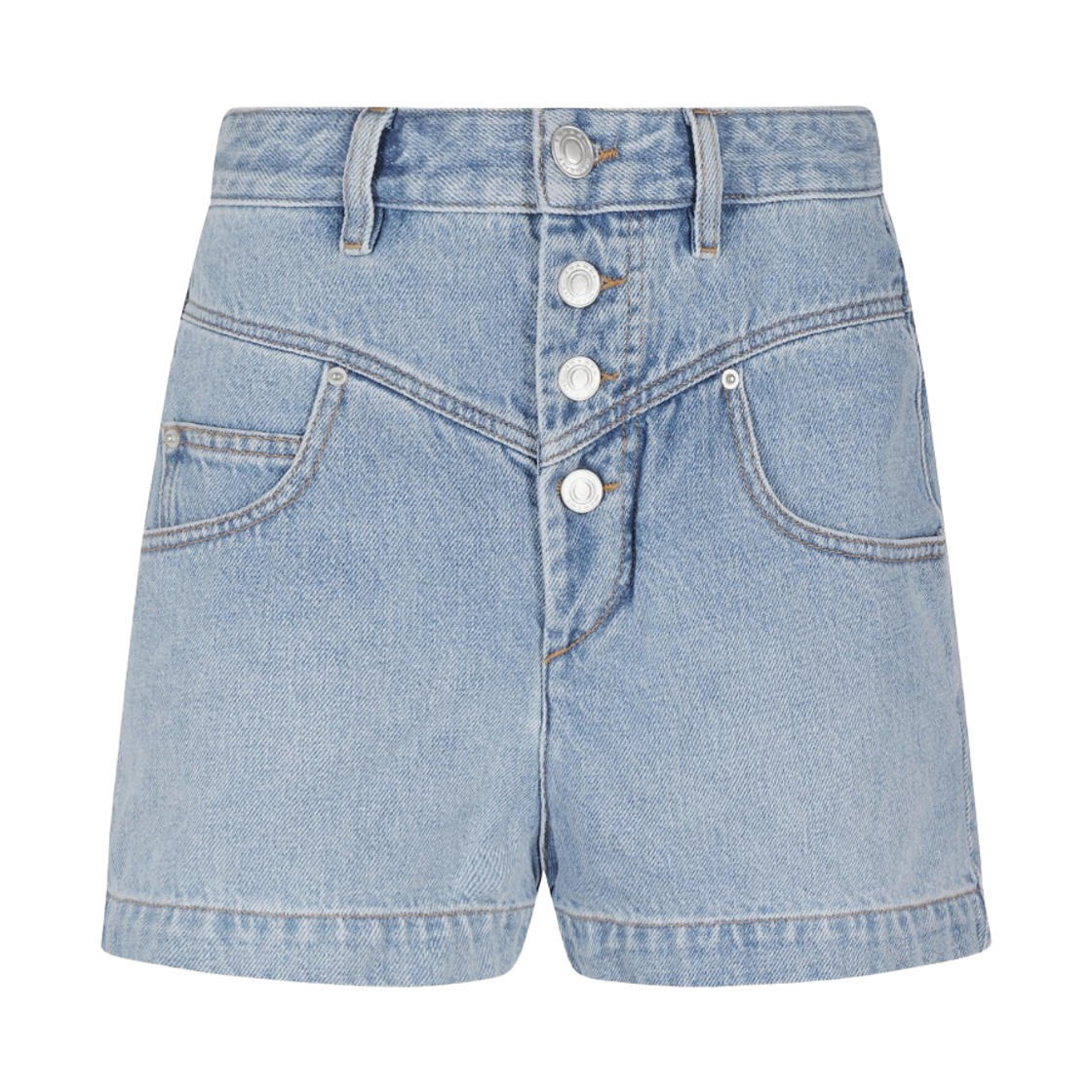 (W) 이자벨 마랑 조반니 데님 숏 팬츠 아이스 블루 - 25FW((W) Isabel Marant Jovany Denim Short Pants Ice Blue - 25FW)