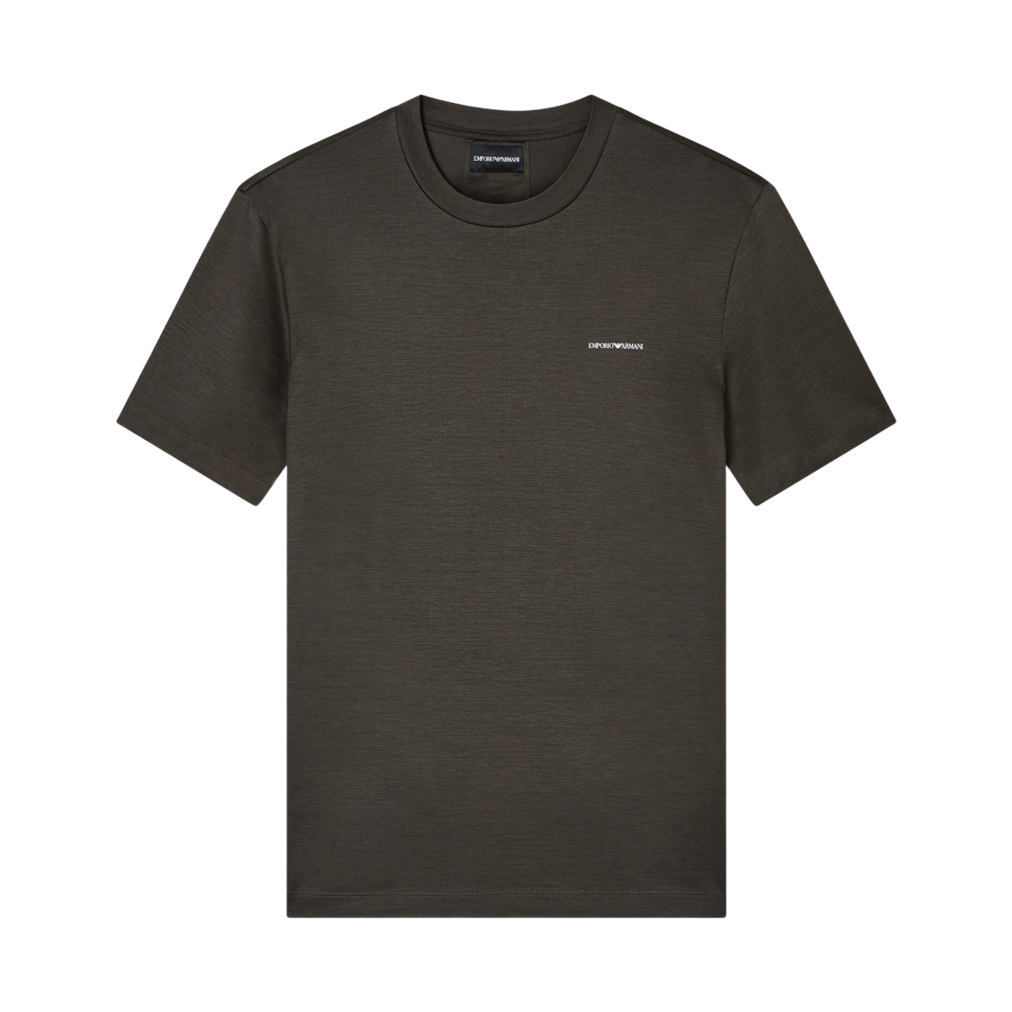 8N1TD81JUVZU8120 Emporio Armani ASV Micro Logo Lettering Lyocell Jersey T-Shirt Grey