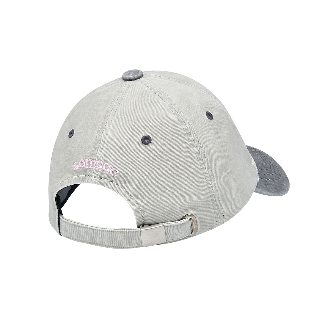 솜속 시그니처 디스트로이드 볼캡 라이트 그레이(SOMSOC Signature Destroyed Ball-Cap Light Grey) - 2