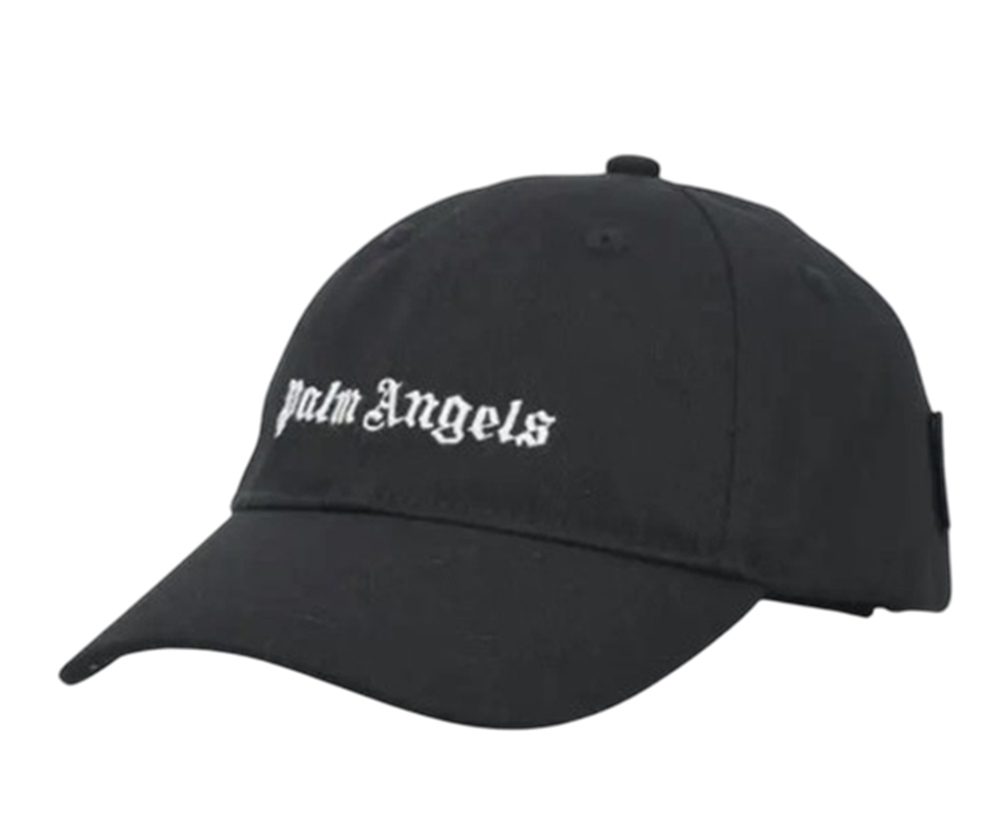 P9Y2BMB99 Palm Angels Logo Baseball Cap - Black
