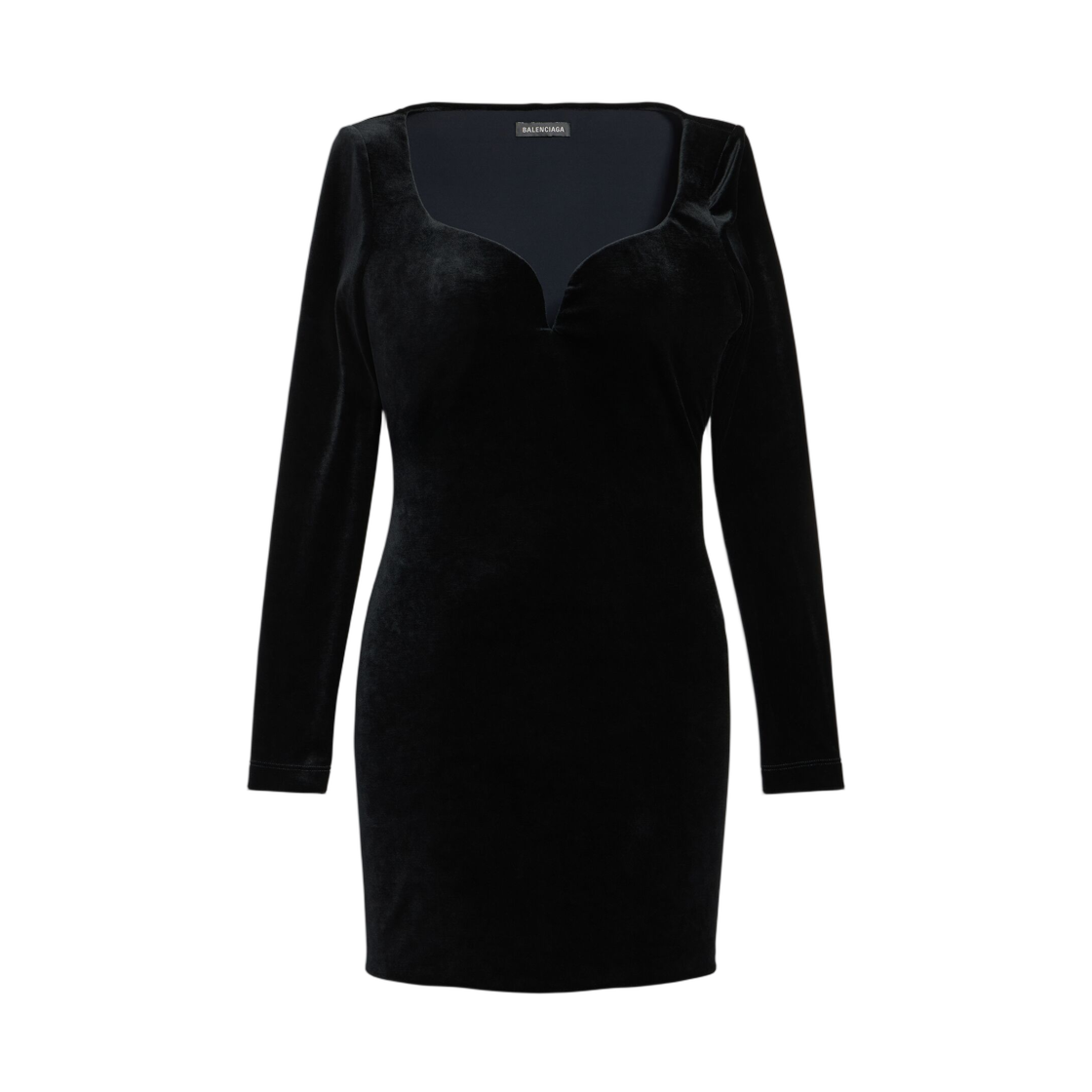 857335TTV071000 (W) Balenciaga Sweetheart Dress Black