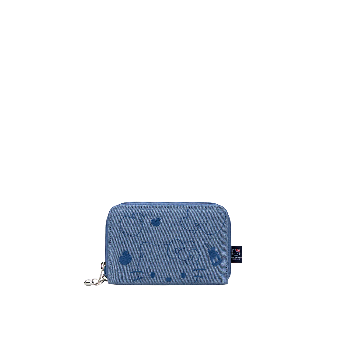 JSQ09WTMF2BU Joseph&Stacey Denim Travel Cross Wallet Hello Kitty Washed Blue