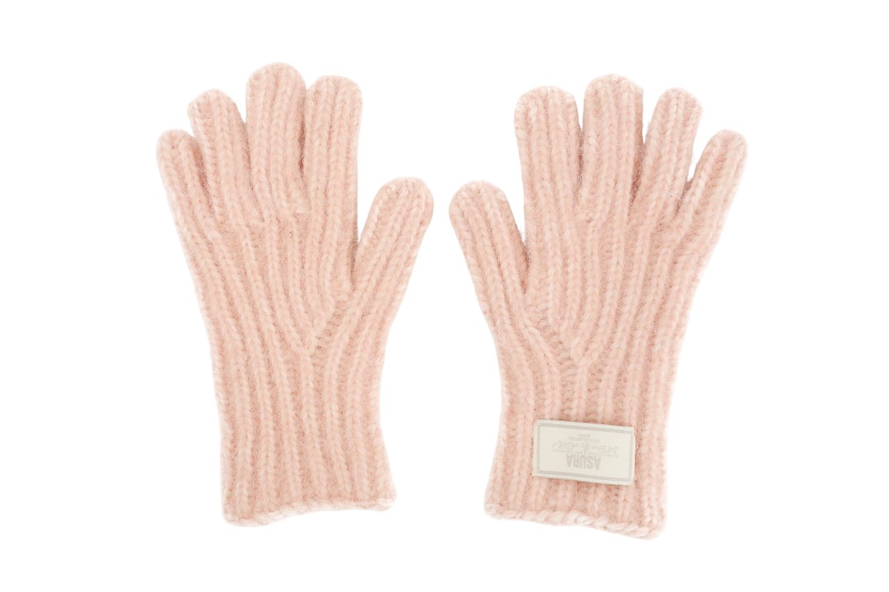 A25FWACC40PK0F Asura Muted Label Gloves Pink