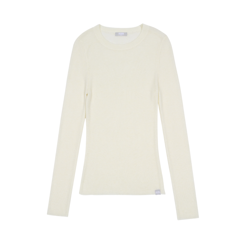 B25FWKN25IV0F Asura As Basic Wool Round Knit Ivory