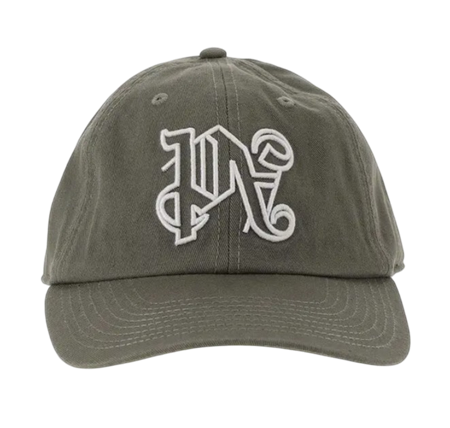 팜엔젤스 모노그램 캡 - 밀리터리(Palm Angels Monogram Cap - Military)