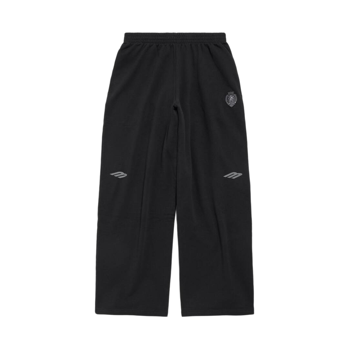 803266TTVQ81066 Balenciaga 3B Football Baggy Sweatpants Black Anthracite