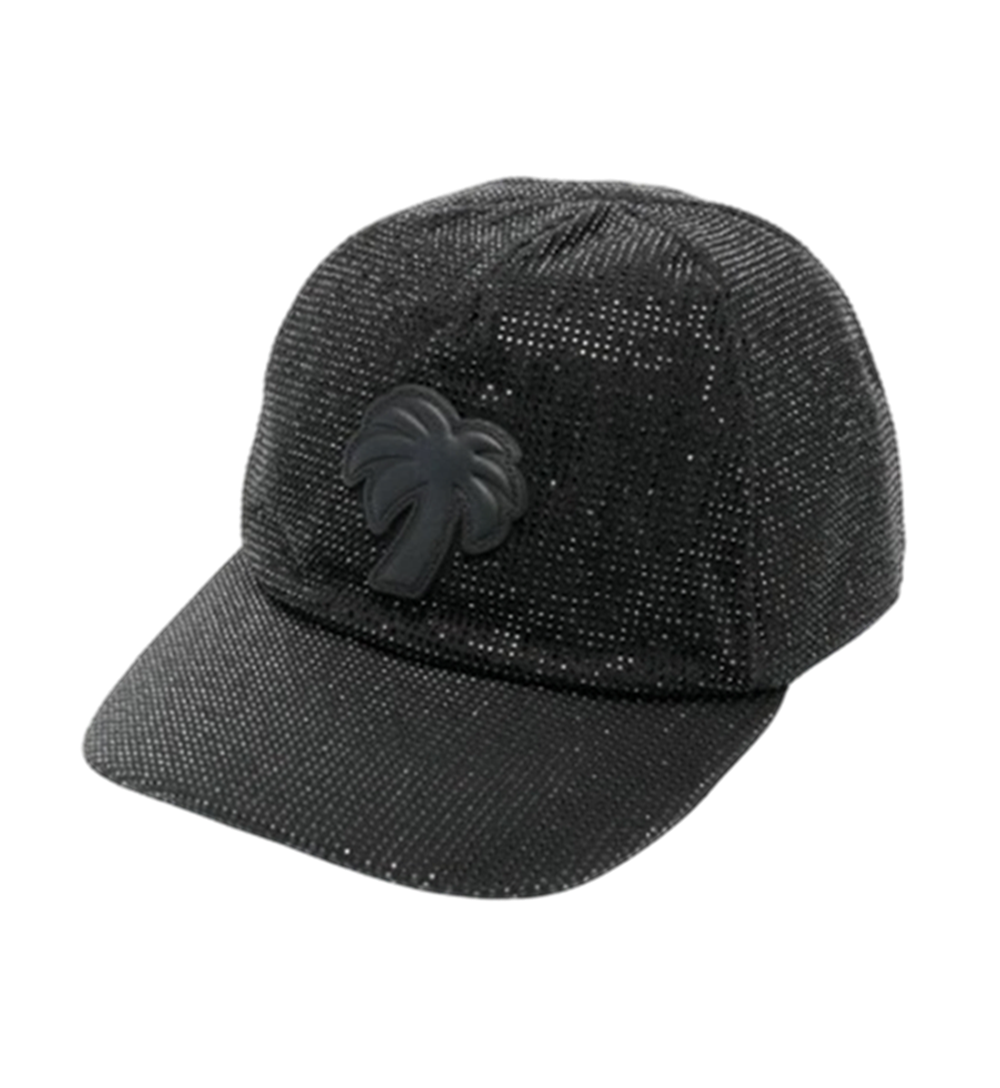 P9Y2WMC98 Palm Angels Big Palm Cap - Black
