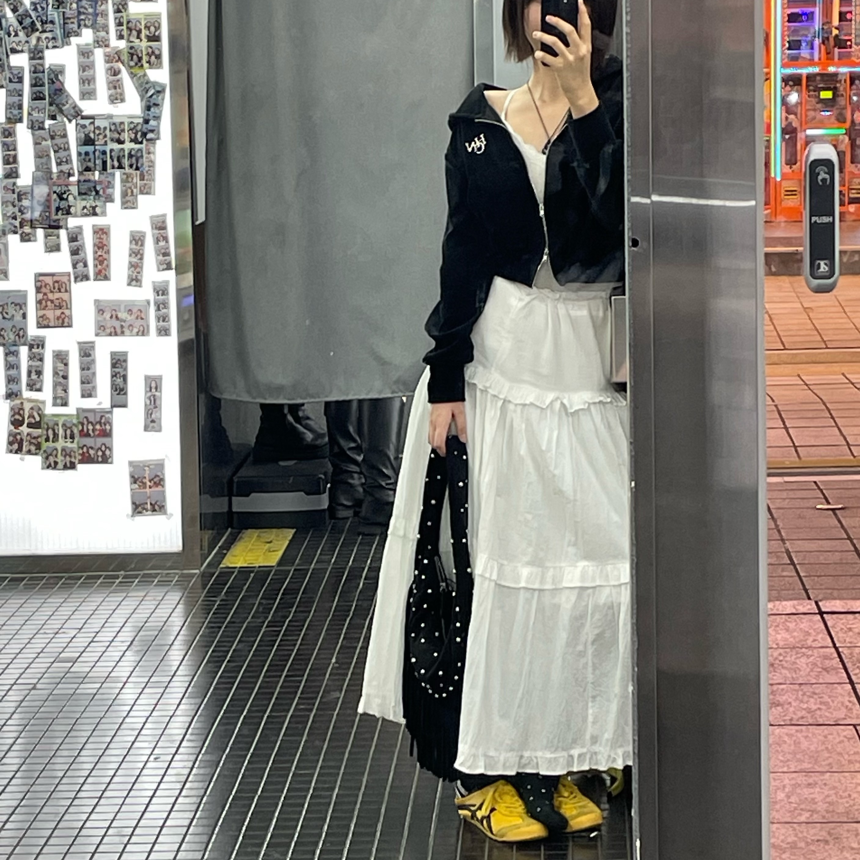 Onitsuka Tiger Mexico 66 Yellow Black 착용 스타일