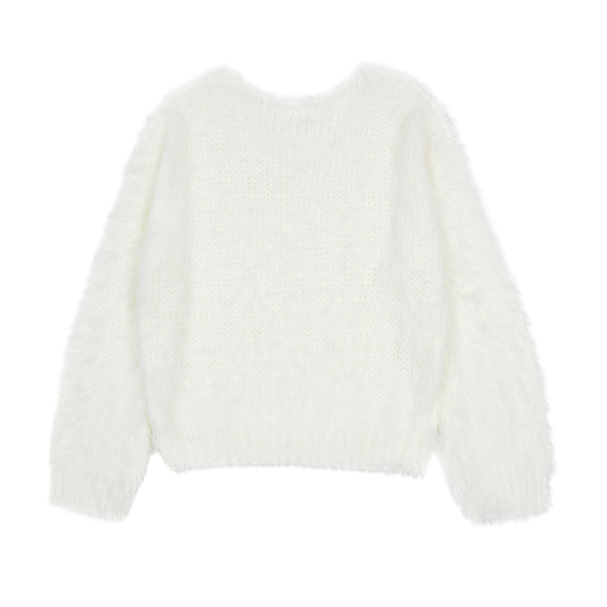 아수라 퍼지 V 니트 아이보리(Asura Fuzzy V Knit Ivory) - 2