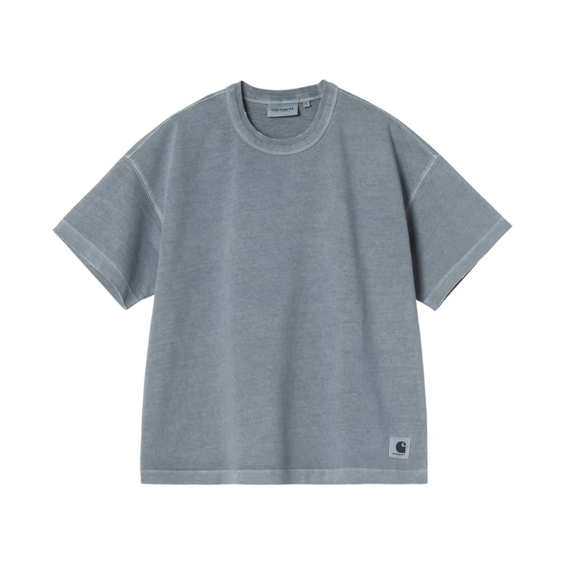 (W) 칼하트 WIP 숏슬리브 토리온 티셔츠 오피스 블루 그라인드 워시드((W) Carhartt WIP S/S Torion T-Shirt Office Blue Grind Washed)