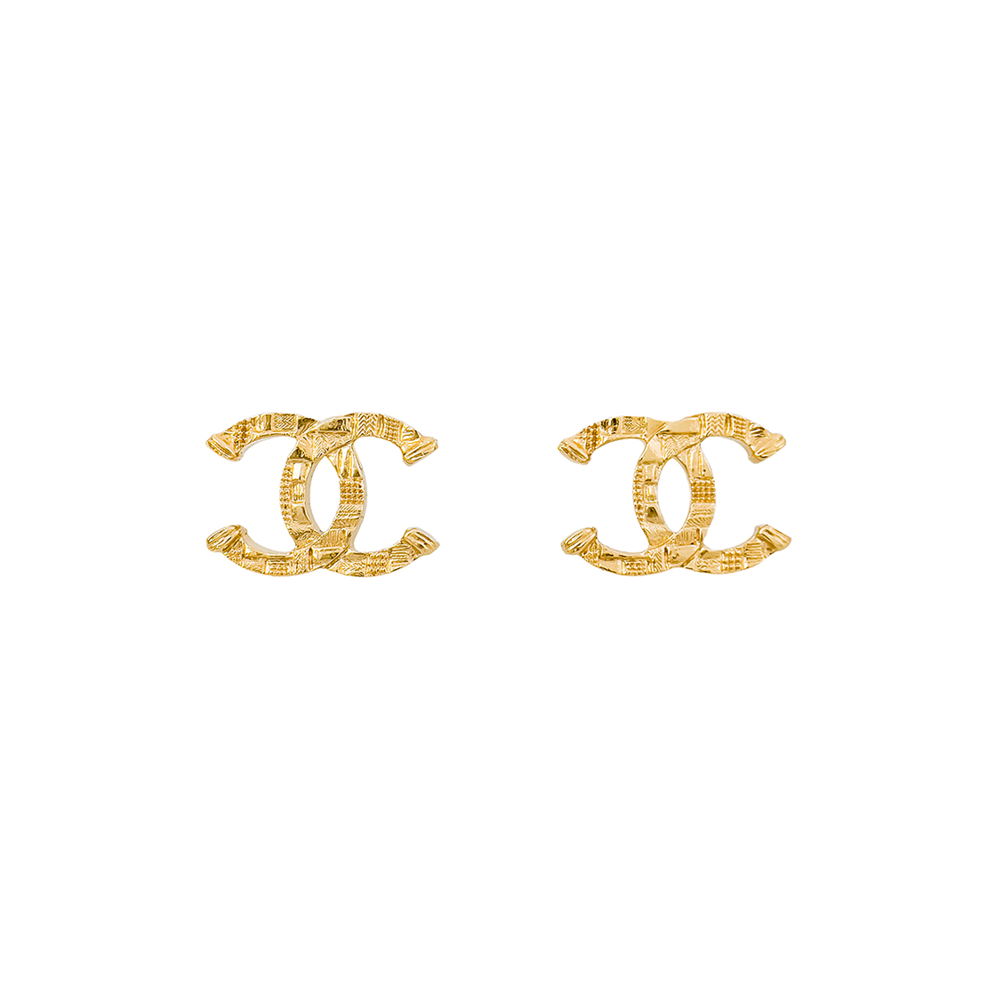 ITUHMGJ4C8J3 Chanel 23A Atelier Collection CC Logo Earrings Gold