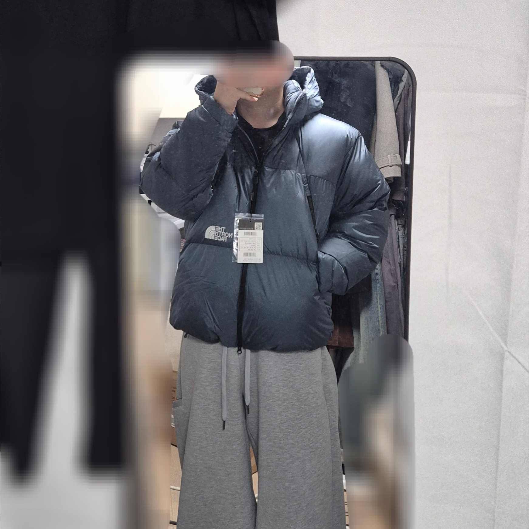 The North Face White Label Project Down Jacket RDS Dusk Blue 착용 스타일 - 1