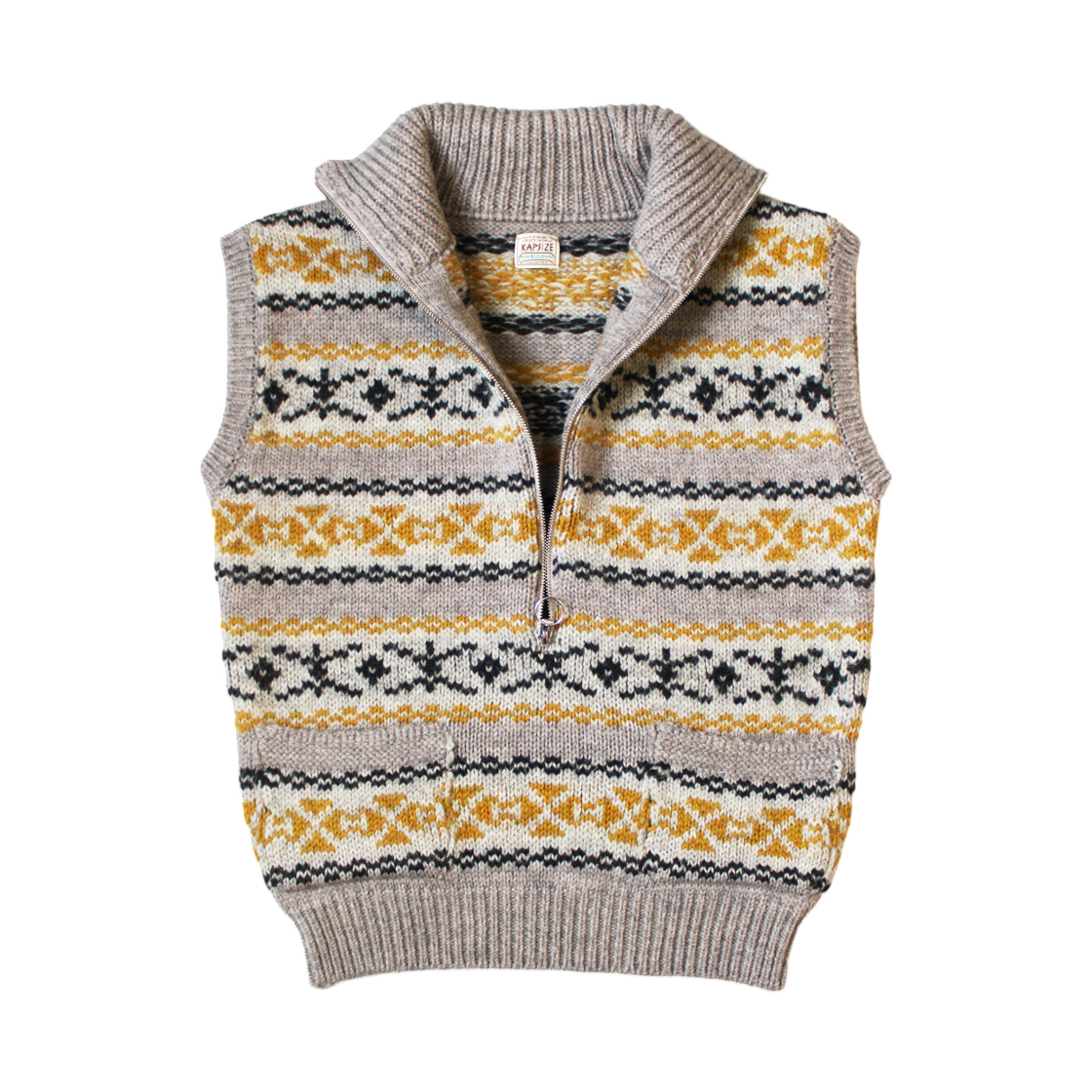 캐피탈 3G 울 옐로우 나이프 페어 아일 하프 집 베스트 옐로우