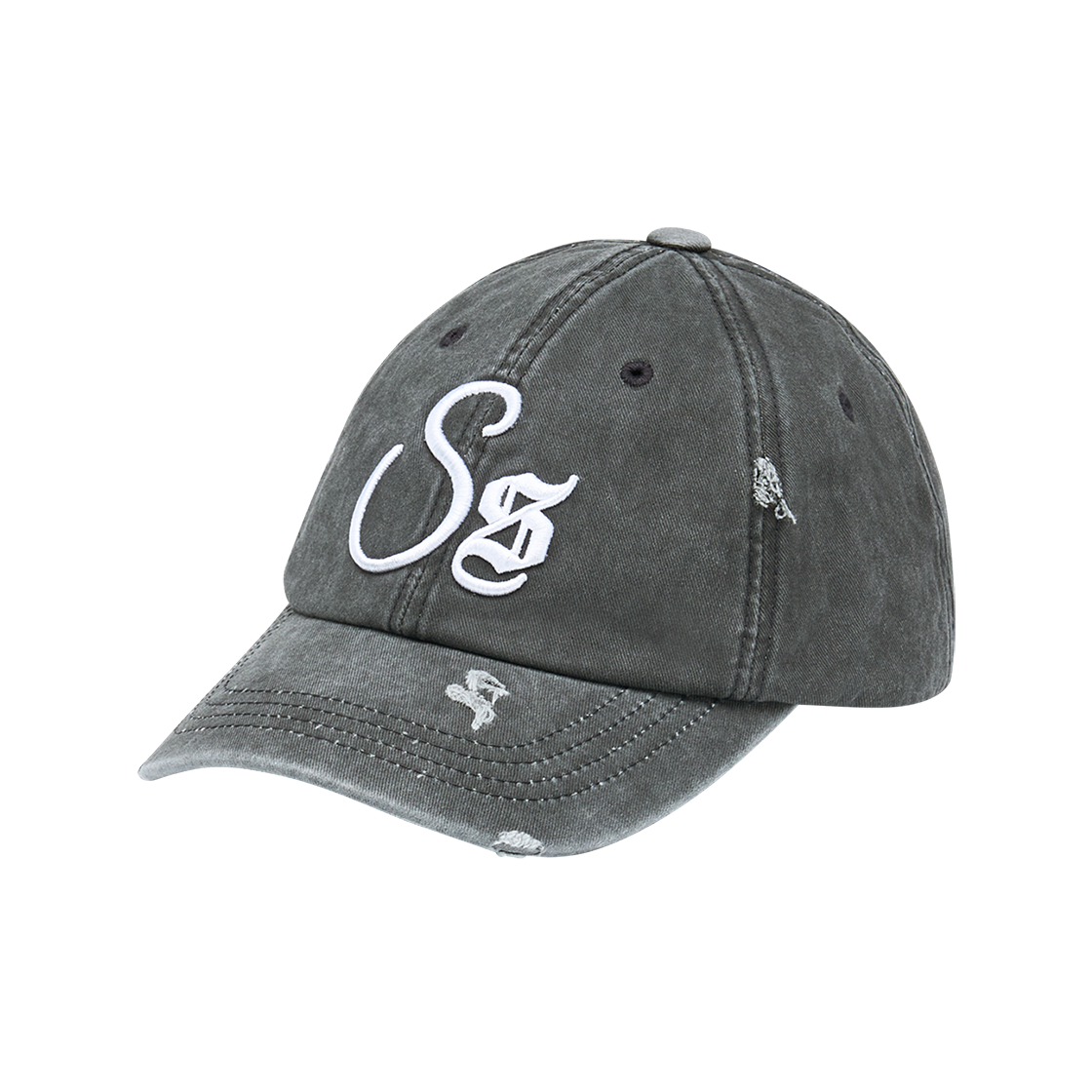 SC2501HT0CH SOMSOC Signature Destroyed Ball-Cap Chacoal