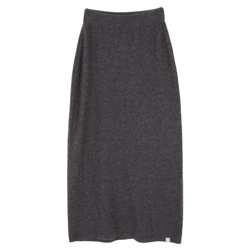 아수라 AS 베이직 니트 미디 스커트 그레이(Asura As Basic Knit Midi Skirt Grey)