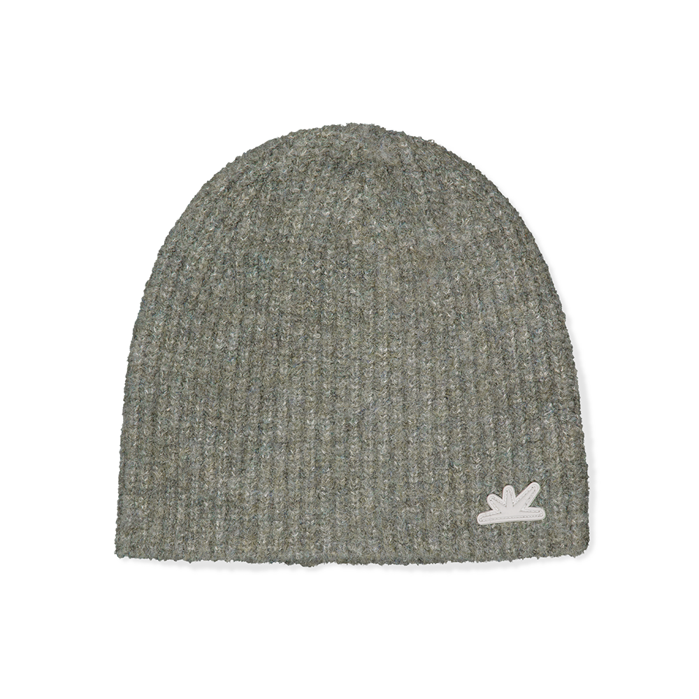 SL253KHWBE04KH SUNLOVE Heather Boucle Beanie Khaki