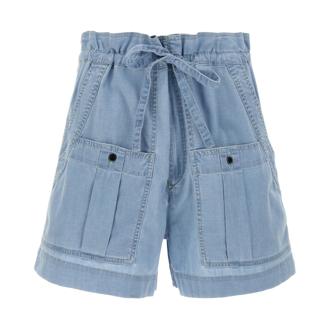 SH0209FA-C1I01E-30LU (W) Isabel Marant Etoile Valdina Cotton Shorts Light Blue - 25SS
